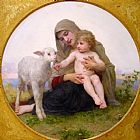 William Bouguereau Virgin and Lamb painting